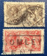 GB 1912-22 KGV YT Nr 153-154 2/6s+5s Seahorses Used BROMLEY KENT  (Grande Bretagne Oblitéré, Great Britain - Oblitérés