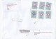 COAT OF ARMS, FINE STAMPS ON REGISTERED COVER, 2021, RUSSIA - Brieven En Documenten