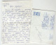 #66 Traveled Envelope And Letter Cyrillic Manuscript Bulgaria 1980 - Local Mail - Brieven En Documenten