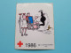 RODE KRUIS - 1986 ( Voir / See > Scan ) Sticker - Autocollant ( Scriptoria Antwerpen )! - Red Cross