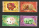 Hong Kong 2019 Lunar Year Of The Pig Set+M/S MNH Fauna Zodiac Unusual (hot Foil Stamping) - Nuovi