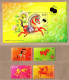 Hong Kong 2014 S#1612-1615+1617 Year Of The Horse Set+M/S MNH Fauna Zodiac Unusual (embossed Foil) - Nuovi