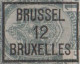 Delcampe - Lot De 2   BELGIQUE  Préoblitéré  Type Armoiries 1c Gris   BRUXELLES 10  Et  BRUSSEL 12 BRUXELLES   Scan Recto Verso - Typos 1922-31 (Houyoux)