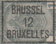 BELGIQUE  Préoblitéré  Type Armoiries 1c Gris  BRUSSEL 12 BRUXELLES   Scan Recto Verso - Typos 1922-31 (Houyoux)