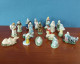 Lot De 18 Fèves Anciennes SANTONS Pour Crèche - Fait Main - Année 1985-1990 - Anciennes