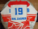 KHL ZAGREB, RARE VINTAGE MATCH WORN SHIRT 1987. ZAGI, UNIVERZIJADA - Habillement, Souvenirs & Autres
