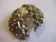 Broche Fantaisie Ancienne Avec Sertissage De Mini Turquoises Et Perles /  Vers 1950-1970         BIJ162 - Broschen