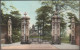 Western Park Gates, Sheffield, Yorkshire, C.1905 - Wrench Postcard - Sheffield