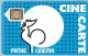 CARTE-FR- CINEMA-CINE CARTE-SC4on--COQ BLEU POINTILLES NOIRS--BE - Kinokarten