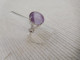 Bague En Argent Massif 925, Cabochon D Amethyste Mauve Taille 52 - Rings