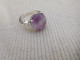 Bague En Argent Massif 925, Cabochon D Amethyste Mauve Taille 52 - Rings