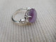 Delcampe - Bague En Argent Massif 925, Cabochon D Amethyste Mauve Taille 52 - Rings