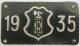 Velonummer St. Gallen SG 35 - Number Plates