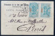 Carte DJIBOUTI " Le Parc Aux Chameau " N°50 Paire 5c Vert/bleu NOV 1900 Oblit Dateur De DJIBOUTI Pour PARIS - Lettres & Documents