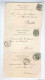 EXPOSITION BRUXELLES 1897 - 3 X  Carte-Vue Litho KERMESSE Circulées ( 1 X MONT ST GUIBERT)  --  OO/725 - Andere & Zonder Classificatie