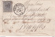 DDY 276 -- Enveloppe TP 17 Points 351 TERMONDE 1869 Vers BRUXELLES , Réexpédiée - 1865-1866 Profile Left