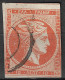 GREECE double "1" In CN On 1875-80 Large Hermes Head Athens Issue On Cream Paper With CN 10 L Orange Vl 64 K / H 50b N01 - Oblitérés
