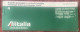 ALITALIA ,LINEE AEREE ITALIANE, ,TICKET ,1972 - Europa