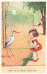 Illustrateur Wally Fialkowska - Humour Enfants Zoo Cigogne - Jouets Ourson En Peluche      N 110 - Fialkowska, Wally