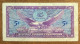 USA MPC 5 Cents Military Payment Series 641 VF Banknote Note 1964 Using In Vietnam Viet Nam - Plate # 1 / 2 Photos - 1965-1968 - Series 641