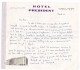 L Pub HOTEL PRESIDENT Russel Square LONDON Obl 18 VII 1962 Vers France  + Contenu Illustration - Altri & Non Classificati