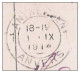 1914 1918 CP Obl ANTWERPEN ANVERS Le 1 IX 1914 - Not Occupied Zone