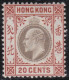 Hong Kong     .    SG    .    69  (2 Scans)  .  1903      .    (*)     .   Without Gum - Unused Stamps