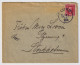 SUÈDE / SWEDEN - 1905 (Dec 19) 10ö Red Facit 54 Used On Cover From LUND To Stockholm - Brieven En Documenten