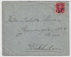 SUÈDE / SWEDEN - 1909 (Apr 26) 10ö Red Facit 54 Used On Cover From LUND To Stockholm - Briefe U. Dokumente