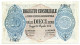 10 LIRE FALSO D'EPOCA BIGLIETTO CONSORZIALE REGNO D'ITALIA 30/04/1874 MB+ - [ 8] Fakes & Specimens