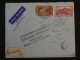 C LA REUNION  BELLE LETTRE RARE 200 Ex.1937 +PA N°1 SURCHARGé +SIGNEE PILOTE +A  AVOIR + AFFRANCH. PLAISANT - Lettres & Documents