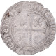 Monnaie, France, Charles VI, Blanc Guénar, 1389-1422, Angers, 2ème émission - 1380-1422 Charles VI Le Fol