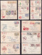 Czechoslovakia 1959 - Lot Of 14 First Day Covers Mostly Sent By Registered Mail To Sisak, Various Topic, Nice / 12 Scans - FDC