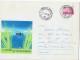 FISHING ,BOAT ,LAKE ,COVER STATIONARY ,ENTIER POSTAL ,ROMANIA - Covers & Documents
