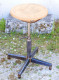 Delcampe - - TABOURET INDUSTRIEL BOIS & METAL VINTAGE REGLABLE EN HAUTEUR Déco XXe   E - Other & Unclassified