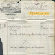 N°17 - 10 Centimes Gris Obl; LP. 53 Sur Lettre De BRAINE-LE-COMTE Le 18 Déc. 1867 Vers Strépy (exp. FONDU Manufacture Bo - 1865-1866 Perfil Izquierdo