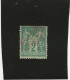 TIMBRE N° 74 TYPE SAGE - OBLITERE CACHET A DATE ROUGE DES IMPRIMES - COTE :40 €     ANNEE 1876 - 1876-1878 Sage (Tipo I)