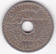 Protectorat Français 25 Centimes 1919 , Bronze Nickel, Lec# 130 - Túnez