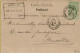 F060   SPOORWEGSTEMPEL GEBRUIKT ALS STATIONSNAAMSTEMPEL     HOVE 1901 - Documenten & Fragmenten