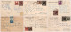 ROMANIA : 1952 - STABILIZAREA MONETARA / MONETARY STABILIZATION - LOT / SET : OVERPRINTED STAMPS On 6 POSTCARDS (al619) - Lettres & Documents