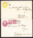 1857 2 GZ Briefe. 1x 3 Und 1x 1 Silbergroschen Frankatur. Stempel BERLIN Und FEHRBELLIN. - Postal  Stationery