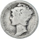 Monnaie, États-Unis, Mercury Dime, Dime, 1919, U.S. Mint, Philadelphie, B+ - 1916-1945: Mercury