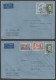 FINLANDE -SUOMI - HELSINKI  / 1954 - 2 LETTRES  AVION ==> FRANCE (ref 1079) - Storia Postale