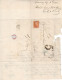 Spain Madrid To Paris France 1868 Postage Due, Folded Old Time, Cover Including A Train? Blue PM. - Covers & Documents