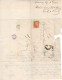 Spain Madrid To Paris France 1868 Postage Due, Folded Old Time, Cover Including A Train? Blue PM. - Storia Postale