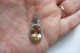 Delcampe - Neuf - Superbe Pendentif Style Art Deco En Argent 925 Serti Citrine Et Zircons - Pendentifs