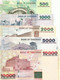 Tanzania 500 - 1000 - 2000 - 5000 - 10000 Shilingi 2003. UNC Set - Tanzanie