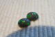 Paire D'opale Noire, Cabochon Ovale, Superbe Couleurs Presentes 1.23 Carat Cl28 - Opaal