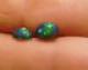 Delcampe - Paire D'opale Noire, Cabochon Ovale, Superbe Couleurs Presentes 1.23 Carat Cl28 - Opaal