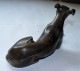 RARE ANCIENNE BELLE LOURDE SCULPTURE EN REGULE CHIEN LEVRIER JOLIS DETAILS BE - Sonstige & Ohne Zuordnung